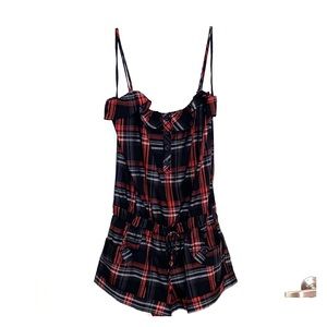 Plaid romper